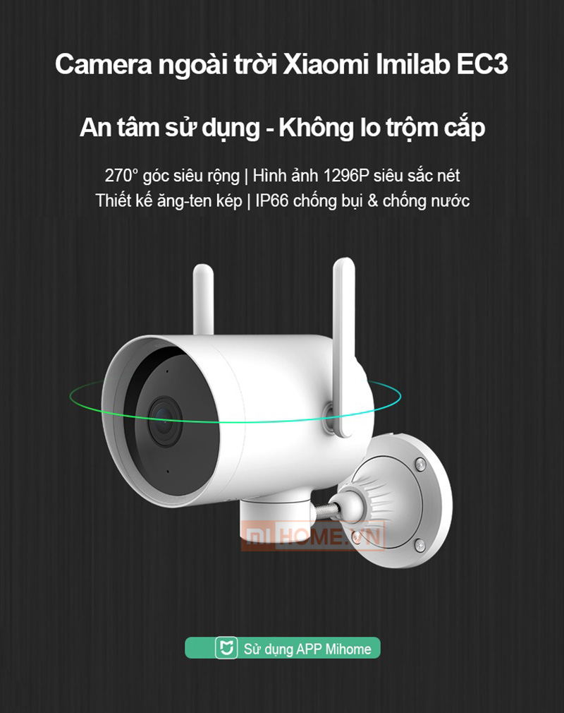 Camera Ngoai Troi Xiaomi Xoay 270 Do 2 1