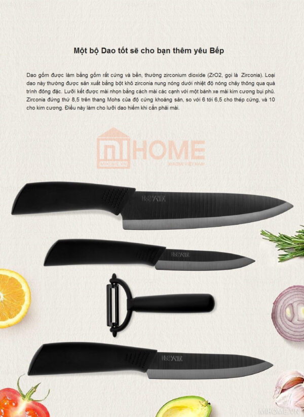 Bộ dao gốm Xiaomi