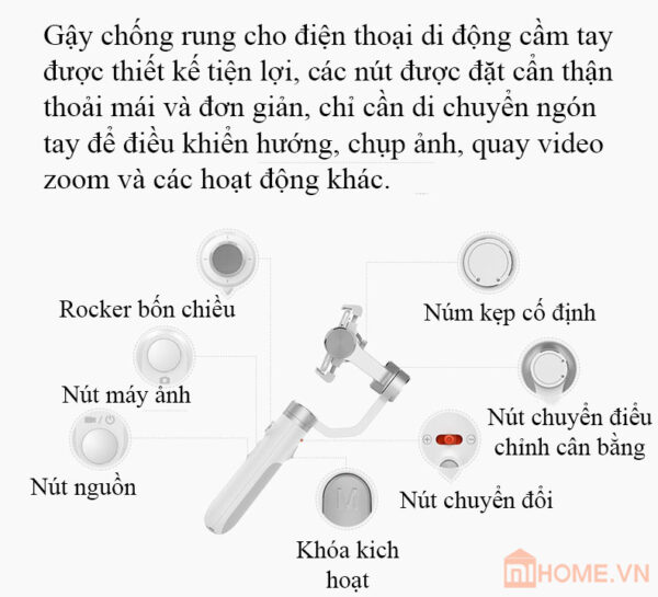 Gậy chống rung Gimbal Xiaomi Mijia 5 Gậy chống rung Gimbal Xiaomi Mijia