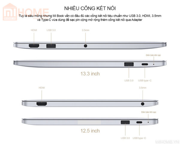 Laptop Xiaomi Mi Notebook Air 13.3 2017 Vân Tay