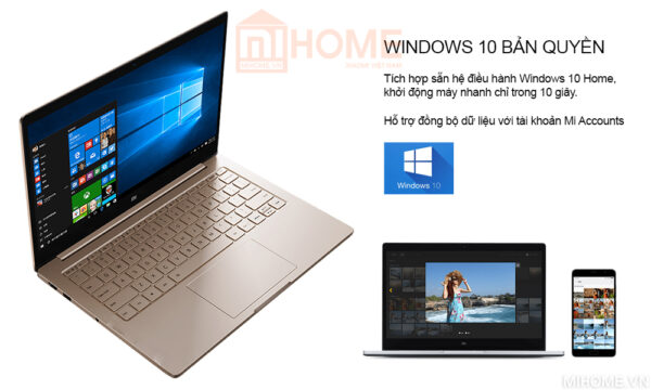 Laptop Xiaomi Mi Notebook Air 13.3 2017 Vân Tay