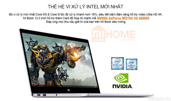 Laptop Xiaomi Mi Notebook Air 13.3 2017 Vân Tay