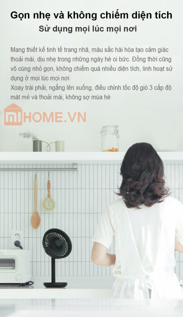 Quạt Tích Điện Mini Xiaomi F5