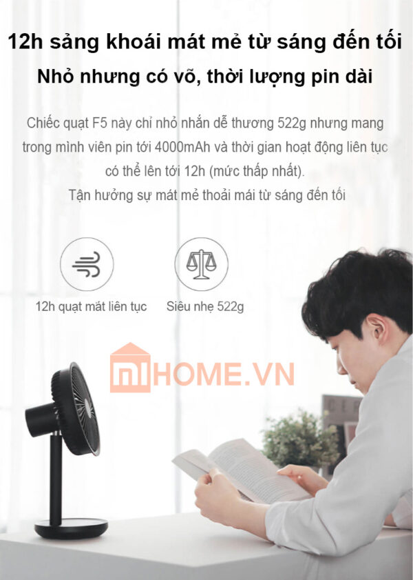Quạt Tích Điện Mini Xiaomi F5