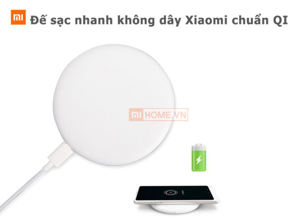 Đế sạc nhanh Xiaomi MDY-09-EU 18W không dây chuẩn QI