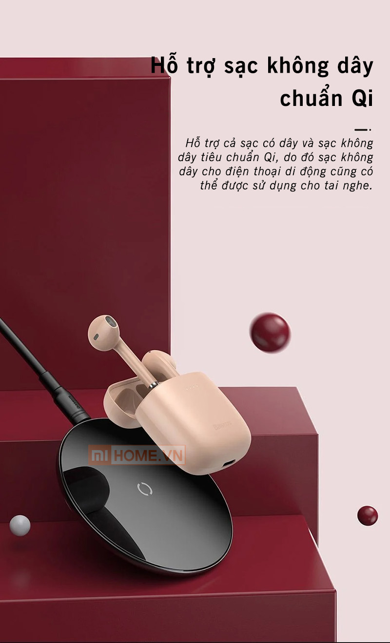Tai Nghe Bluetooth Baseus W04 Pro 24 Tai Nghe Bluetooth Baseus W04 Pro