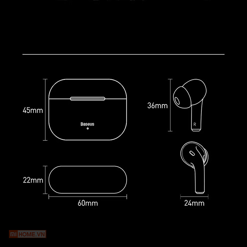 Tai nghe Baseus W3 True Wireless 7