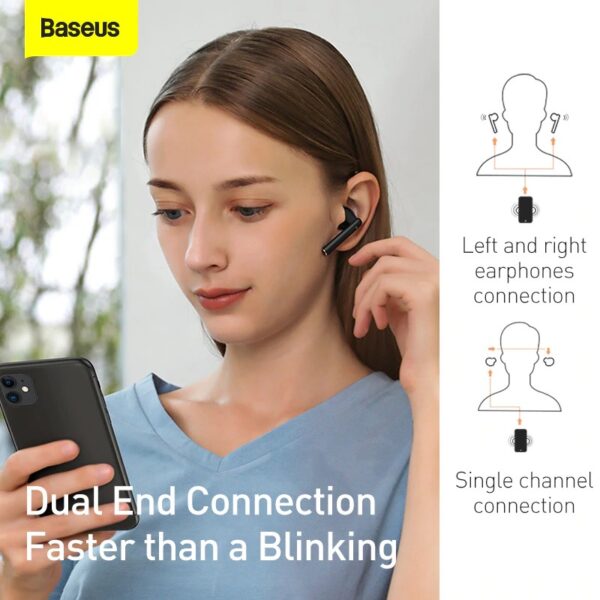 Tai nghe Bluetooth Baseus W05 White