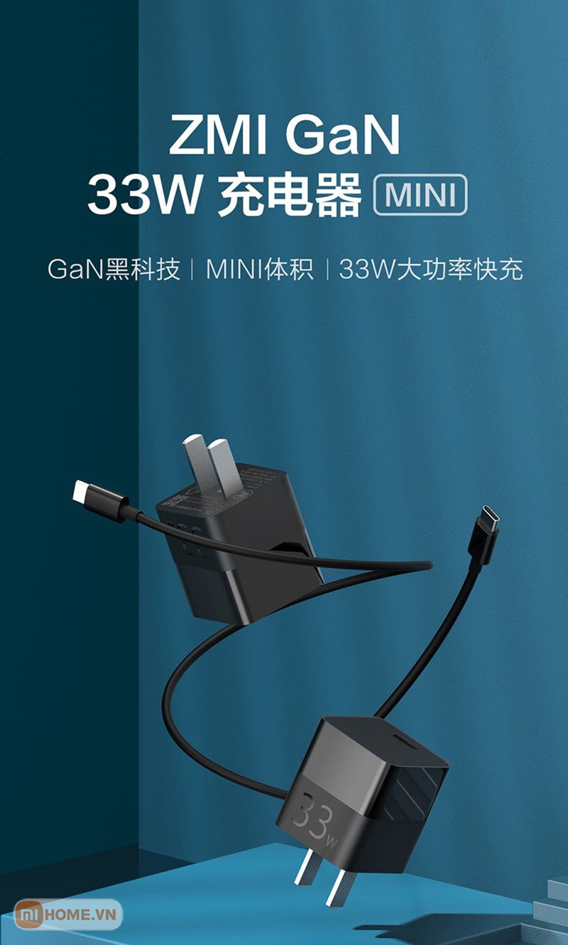 Cu sac nhanh Xiaomi ZMI 33W Gan 1