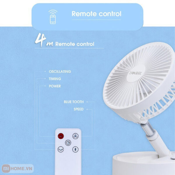 Quạt tích điện mini kiêm loa không dây Zolele