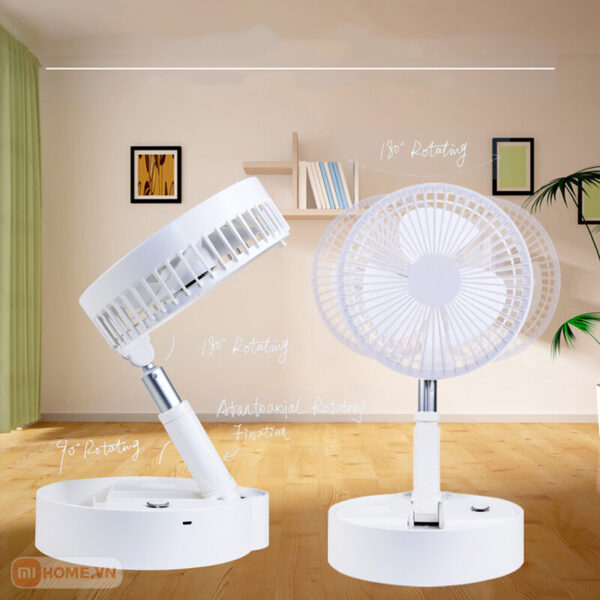 Quạt tích điện mini kiêm loa không dây Zolele