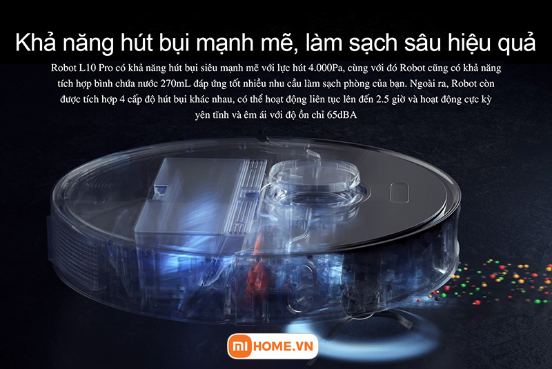 Robot hut bui lau nha Xiaomi Dreame L10 Pro 7