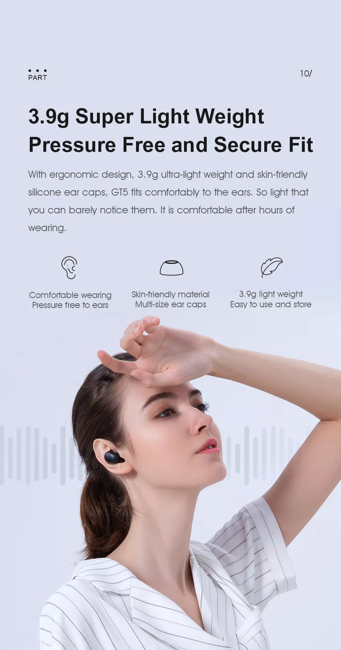 Tai nghe Bluetooth Haylou GT5 12