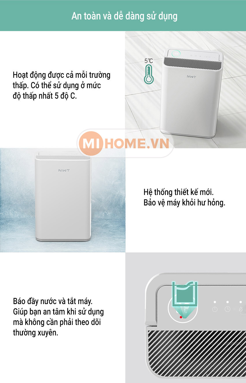 Máy hút ẩm thông minh Xiaomi WIDETECH 12L 33 may hut am new Widetech 12