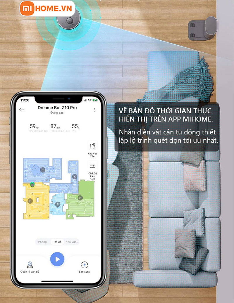 Robot Hut Bui Lau Nha Dreame Bot Z10 Pro 3