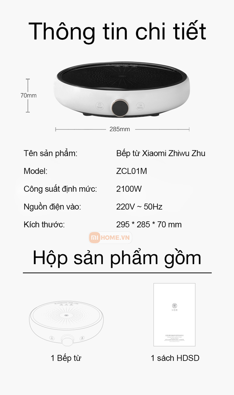 Bep tu Xiaomi Zhiwu Zhu 99 muc nhiet 17