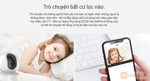Camera xoay 360 Ezviz TY1 6
