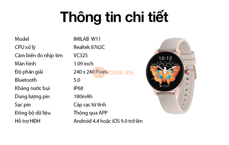 Dong ho Xiaomi Imilab Smart Watch W11 12
