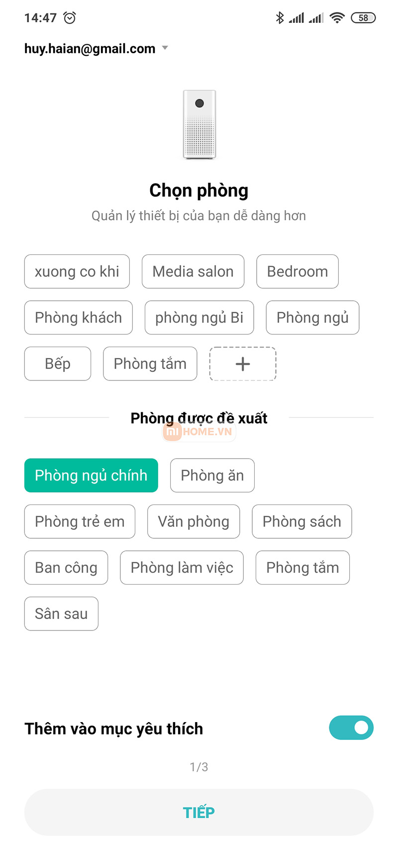 Huong dan ket noi may loc khong khi 10