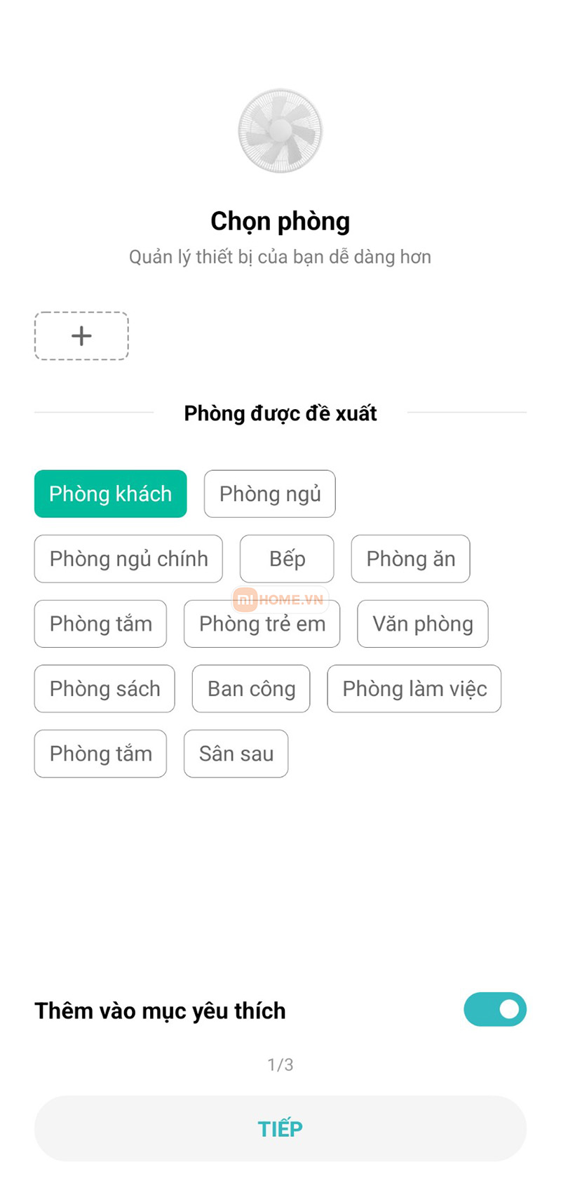 Huong dan ket noi quat Xiaomi 12