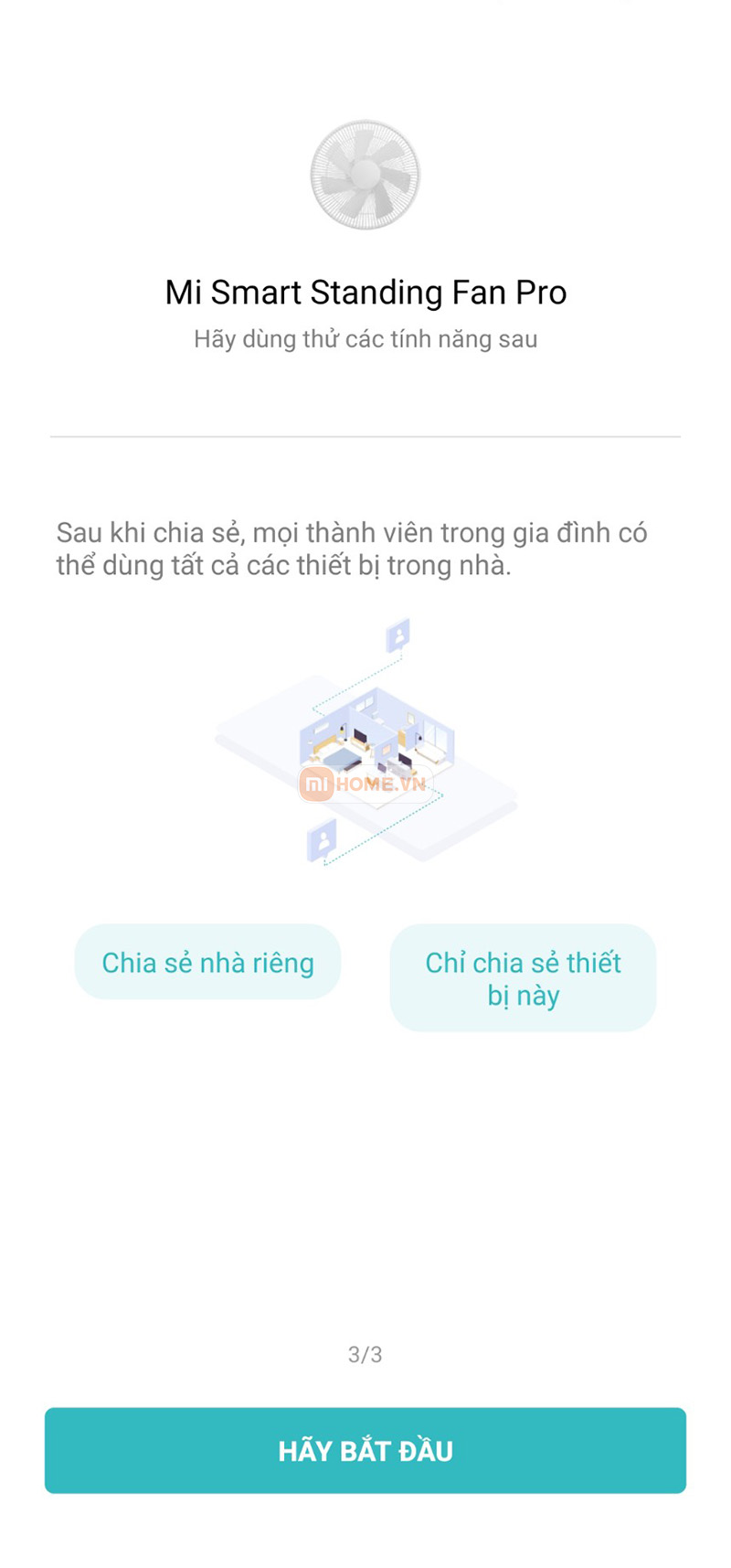 Huong dan ket noi quat Xiaomi 14