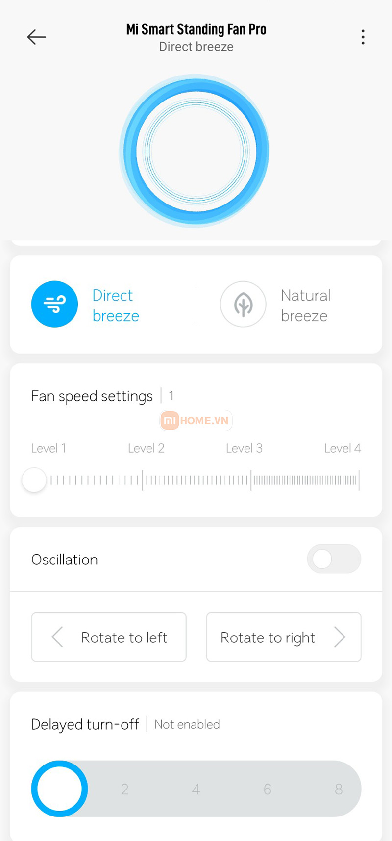 Huong dan ket noi quat Xiaomi 17