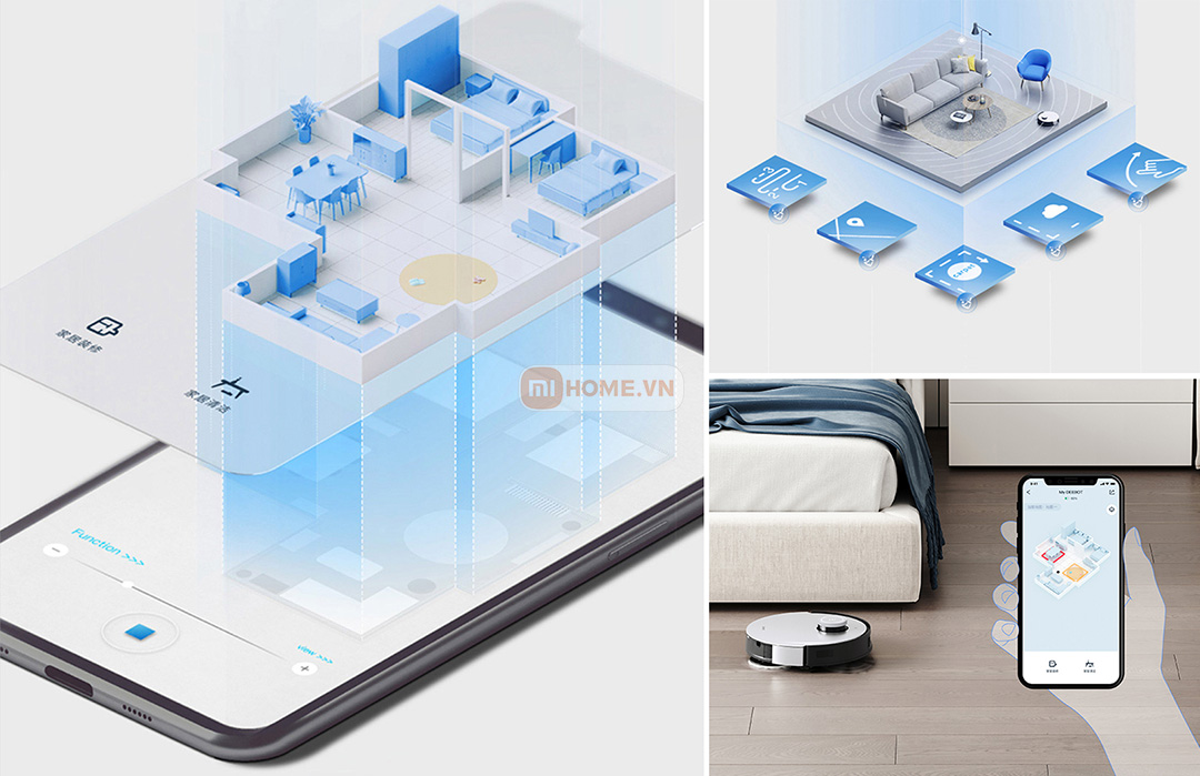 Robot hut bui lau nha Ecovacs Deebot X1 Omni 7