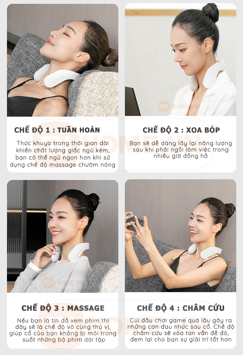 Hướng dẫn kết nối máy massage cổ Xiaomi Jeeback G20 với điện thoại 11 May massage co Xiaomi Jeeback G20 11