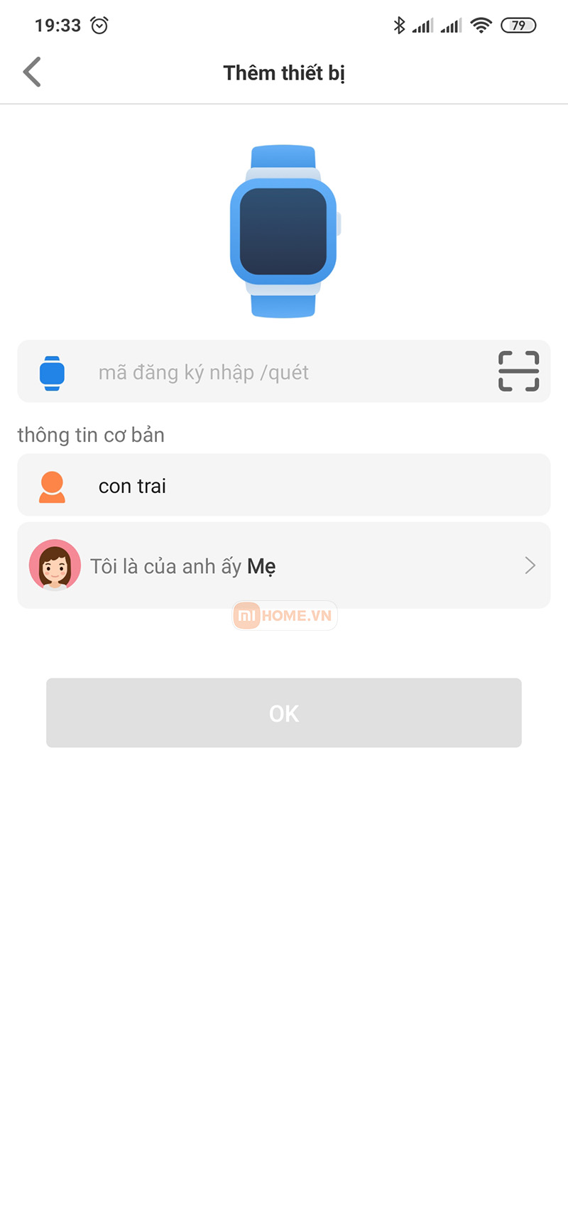 Huong dan ket noi dong ho tre em 8