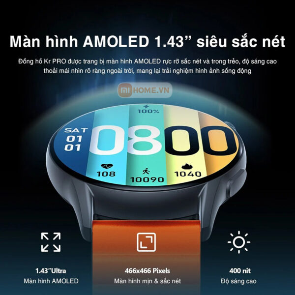 Đồng hồ Xiaomi Kieslect Kr Pro (Hỗ trợ nghe gọi)