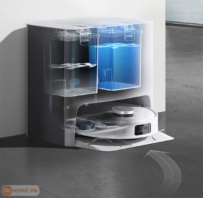 Giải phóng sức lao động của bạn nhờ tính năng tự giặt giẻ sấy khô và diệt khuẩn của Robot Ecovacs Deebot T10 Turbo 4 Robot hut bui lau nha Deebot T10 Turbo 16