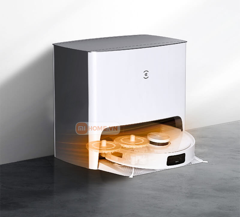 Giải phóng sức lao động của bạn nhờ tính năng tự giặt giẻ sấy khô và diệt khuẩn của Robot Ecovacs Deebot T10 Turbo 8 Robot hut bui lau nha Deebot T10 Turbo 21