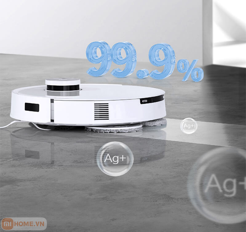Giải phóng sức lao động của bạn nhờ tính năng tự giặt giẻ sấy khô và diệt khuẩn của Robot Ecovacs Deebot T10 Turbo 9 Robot hut bui lau nha Deebot T10 Turbo 22
