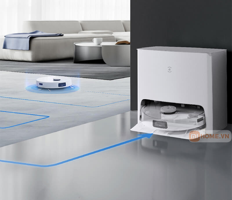 Giải phóng sức lao động của bạn nhờ tính năng tự giặt giẻ sấy khô và diệt khuẩn của Robot Ecovacs Deebot T10 Turbo 11 Robot hut bui lau nha Deebot T10 Turbo 26