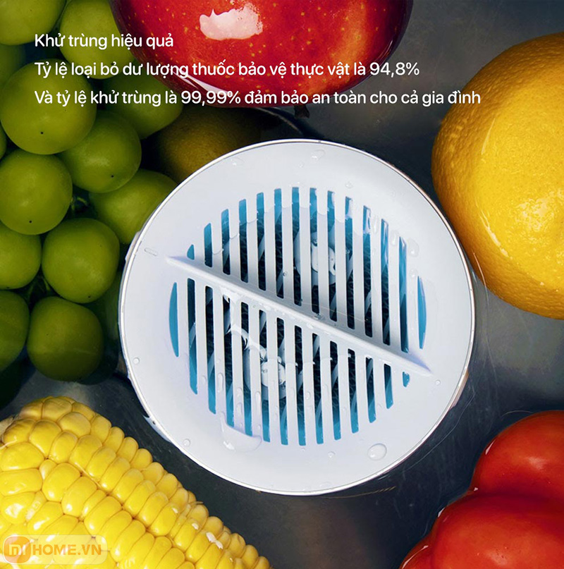 Máy rửa khử trùng rau củ quả XIAODA 5 May rua khu trung rau cu qua XIAODA 3