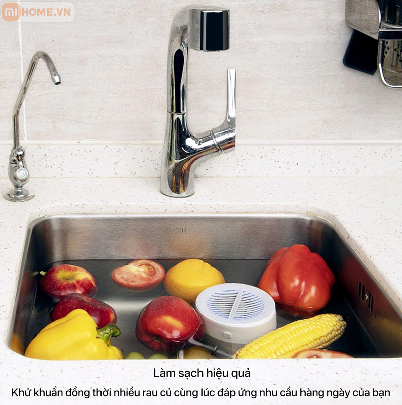 Máy rửa khử trùng rau củ quả XIAODA 8 May rua khu trung rau cu qua XIAODA 7