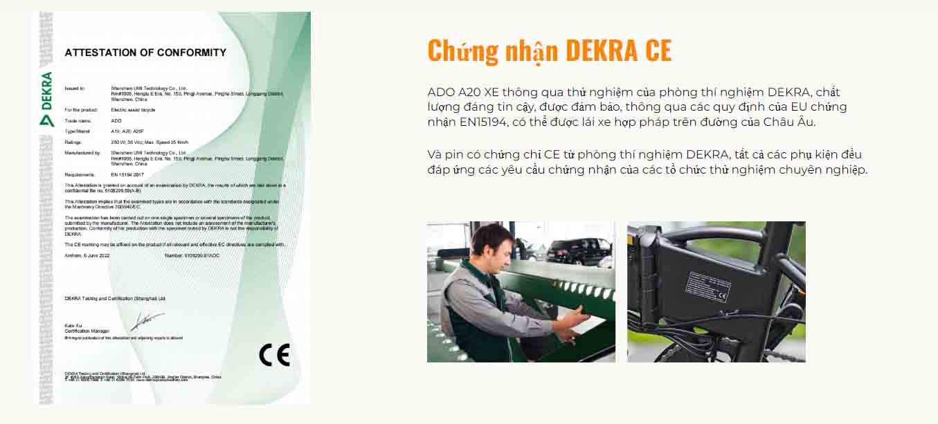 Xe dap dien ADO A20F 8