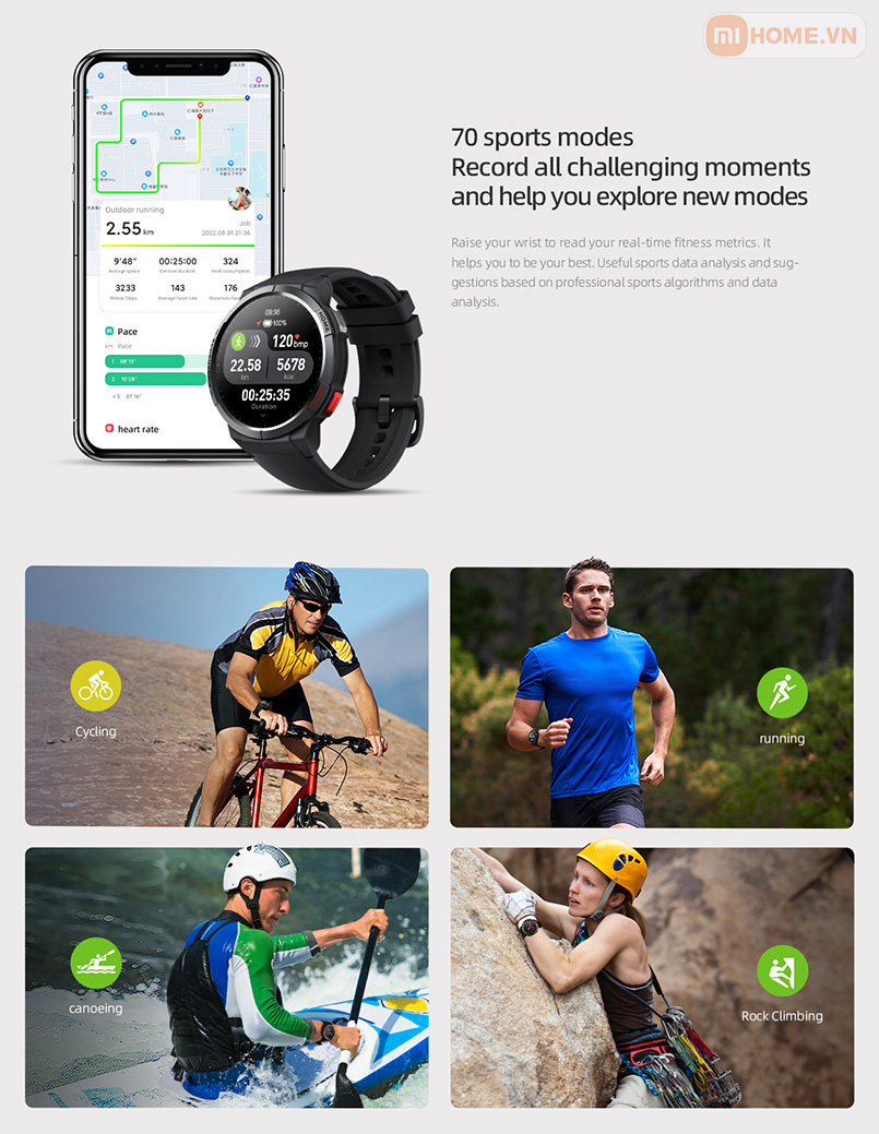 Dong ho thong minh Mibro GS 9