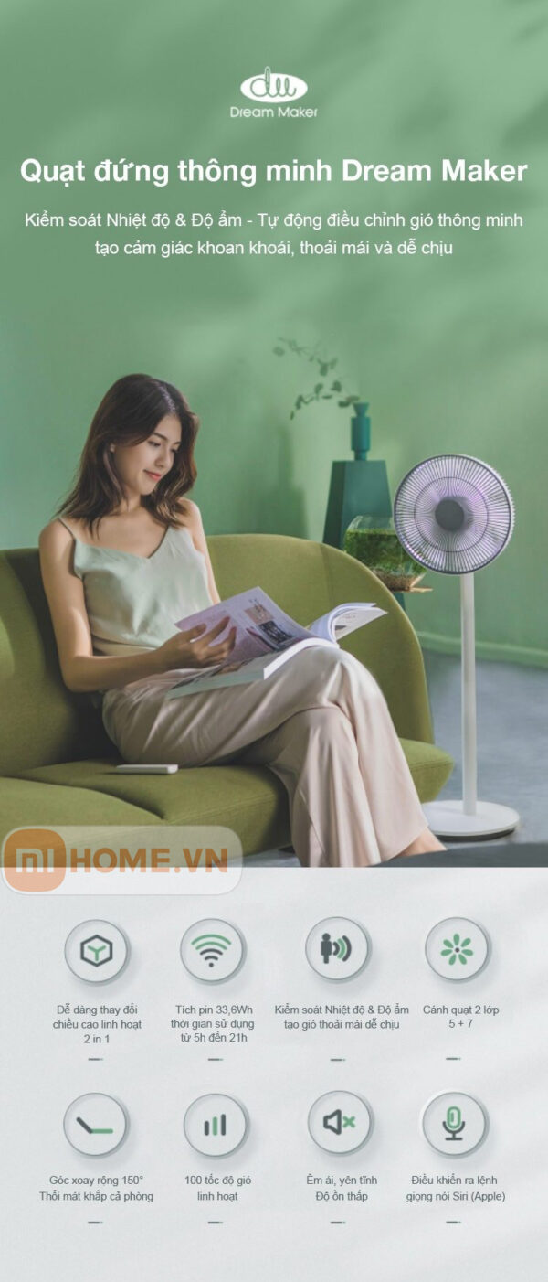 Quạt-tích-điện-Xiaomi-Dream-Maker-Plus