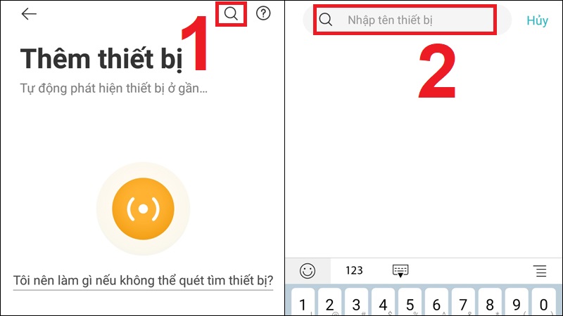 Dò tìm thiết bị thủ công