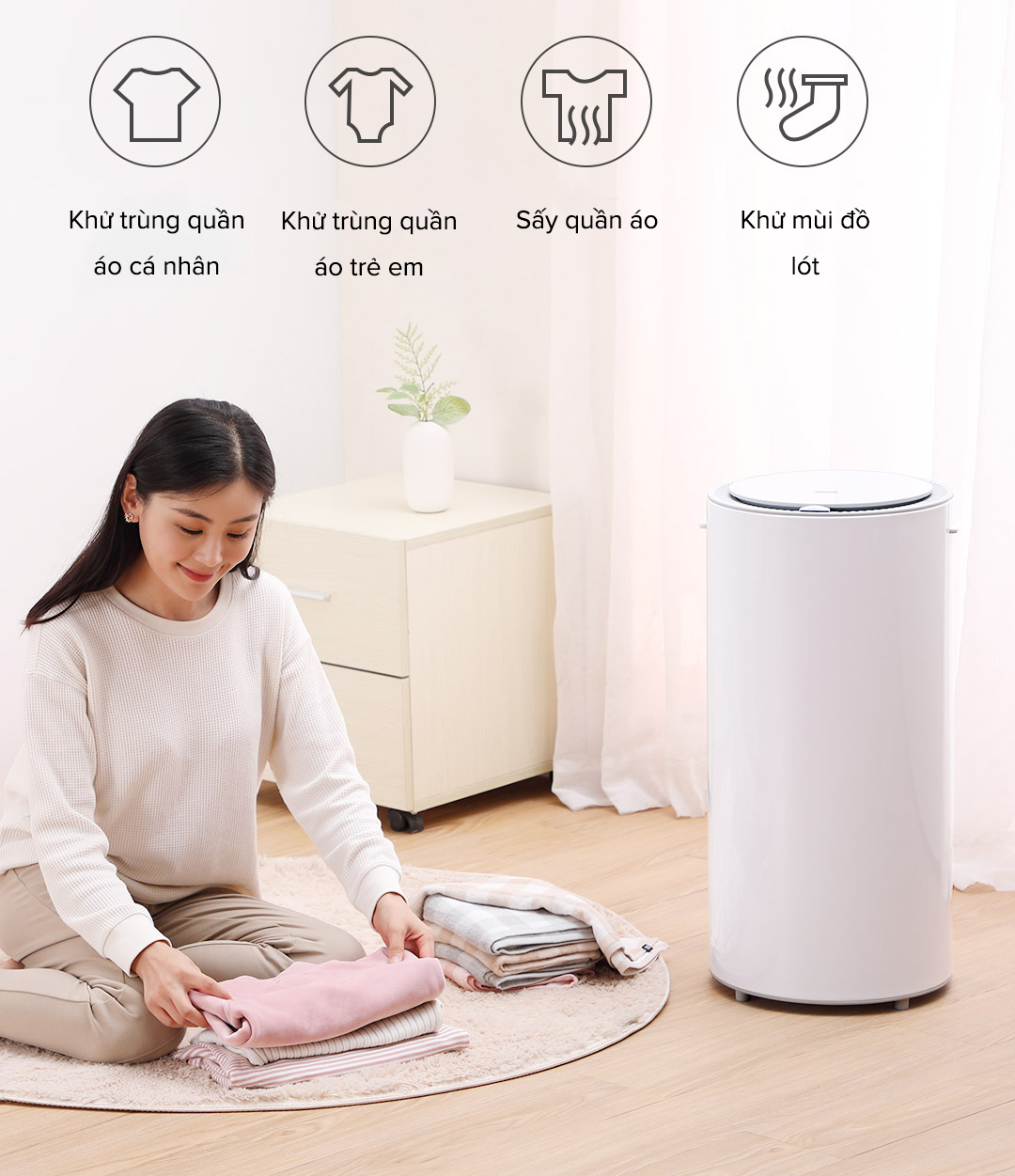 may say khu trung quan ao Xiaomi HD YWHL01 khu mui