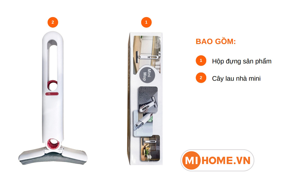 CÂY LAU NHÀ XIAOMI MINI KÈM MÚT CAO SU ZOLELE HK-001