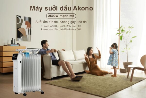Máy sưởi dầu thông minh Xiaomi Akono AK11A
