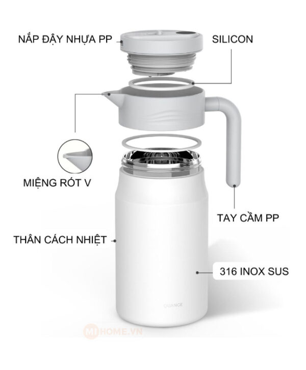 Bình nước giữ nhiệt Xiaomi Quange 1.5L