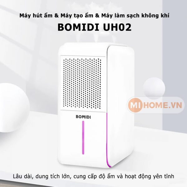 Máy Phun Sương - Tạo Ẩm - Lọc Không Khí 1L BOMIDI UH02 3 trong 1 3 Máy Phun Sương – Tạo Ẩm – Lọc Không Khí 1L BOMIDI UH02 3 trong 1