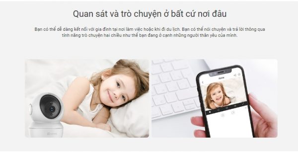 Camera Ezviz xoay 360 H6C 2K+