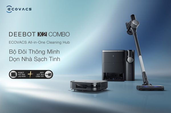 Robot hút bụi lau nhà Ecovacs Deebot X2 Combo