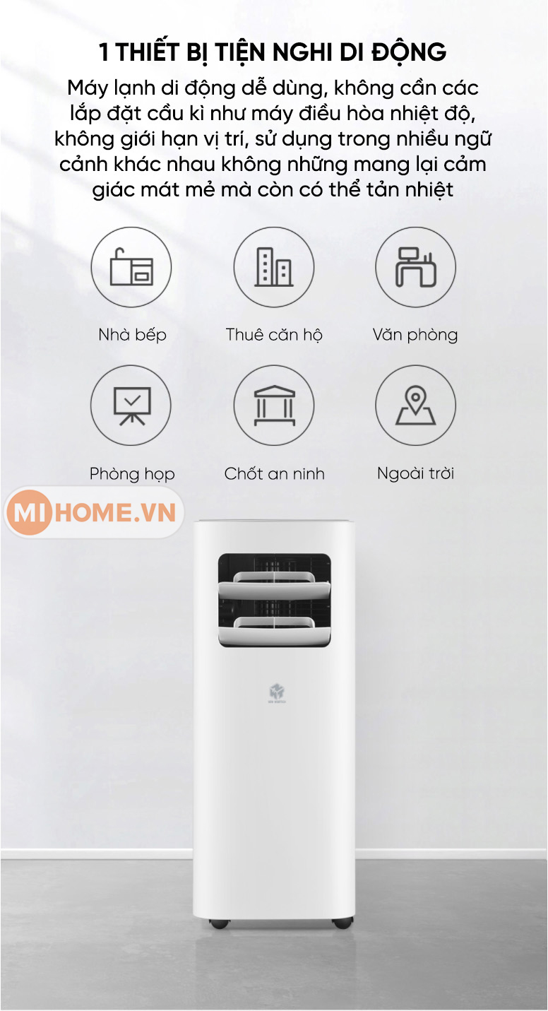 Điều hòa di động Xiaomi New Widetech KY-25EAW1 13 dieu hoa di dong new widetech 4 1