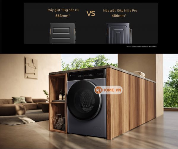 Máy giặt sấy Xiaomi Mijia MJ301 Pro (Giặt 10kg, Sấy 7kg) – Sấy khô bằng hơi nước