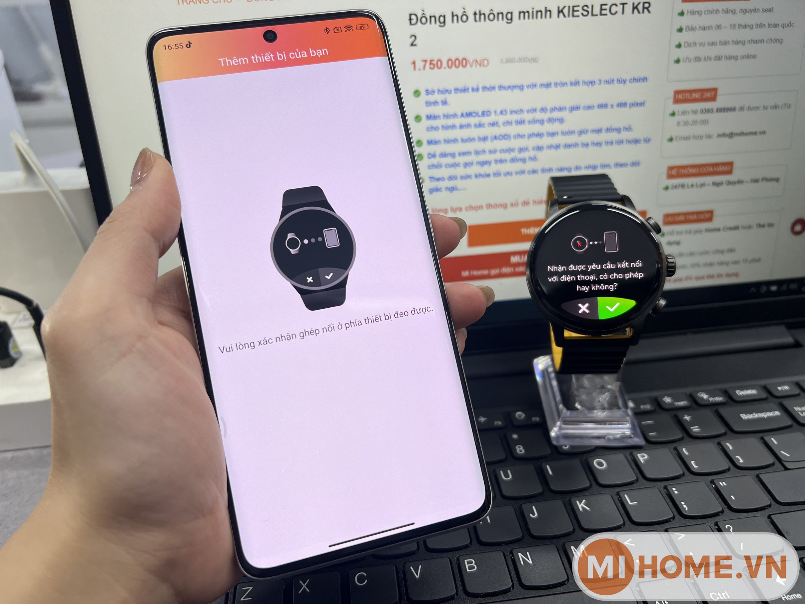 Hướng dẫn kết nối đồng hồ thông minh KIESLECT KR 2 5 z5305620990377 affe605012843d23d4bfcd22a1a08c5b scaled